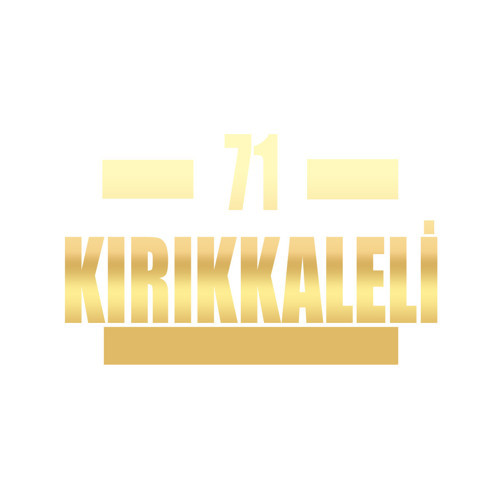 71 Kırıkkaleli Araba Sticker 17x17 Cm Gold