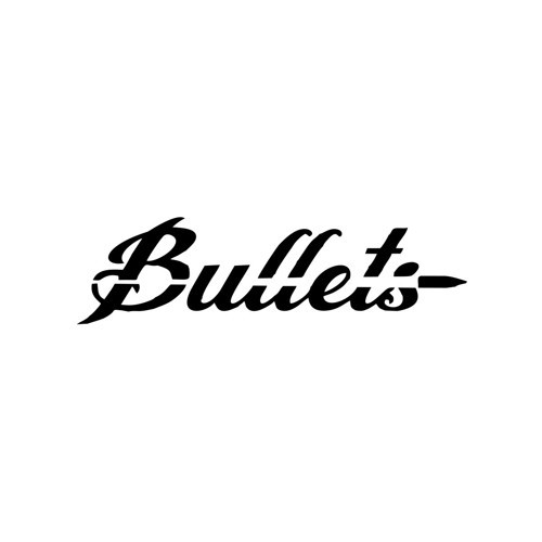 Bullets Araba Sticker 17x17 Cm Siyah
