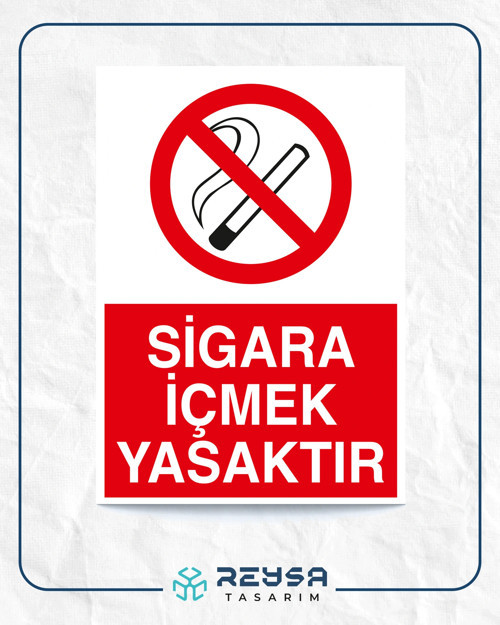 Sigara İçmek Yasaktır Sticker 20X28 Cm