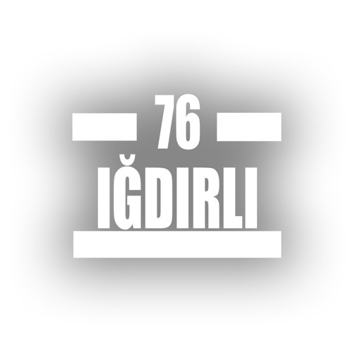 76 Iğdırlı Araba Sticker 17x17 Cm Beyaz