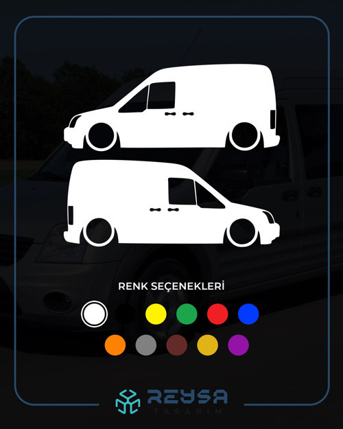 Basık Ford Connect Sticker 17x17 Cm Beyaz