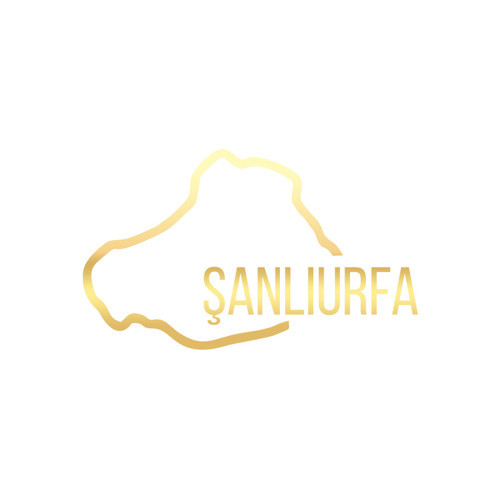 Şanlıurfa Harita Araba Sticker 17x17 Cm Gold