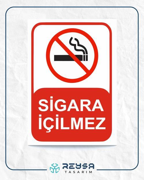 Sigara İçilmez Sticker 20X28 Cm