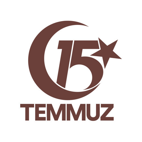 15 Temmuz Sticker 17x17 Cm Kahverengi