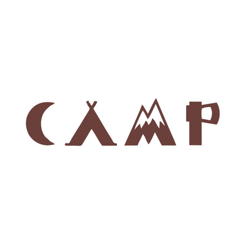 Camp Kamp Sticker17x17 Cm Kahverengi