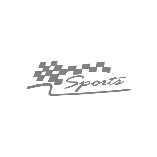 Sports Sticker 17x17 Cm Gri