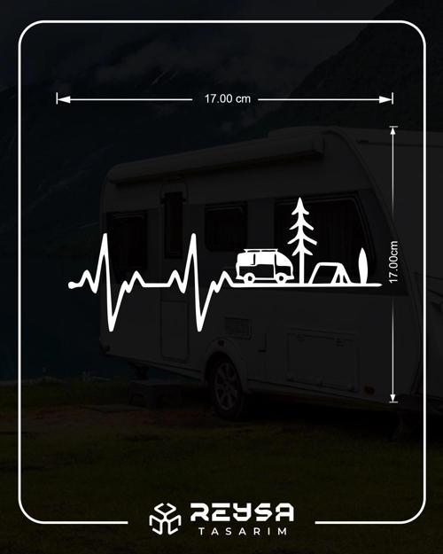 Ritim Karavan Sticker17x17 Cm Beyaz