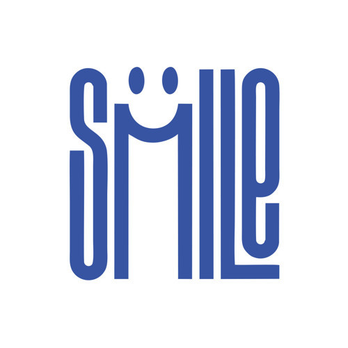 Smile Sticker 17x17 Cm Mavi