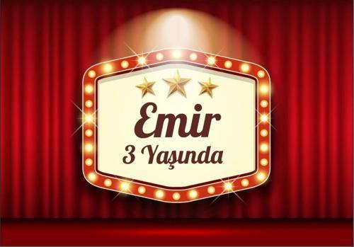 Star Temalı Doğum Günü Afişi 50X70 Cm 50X70 cm