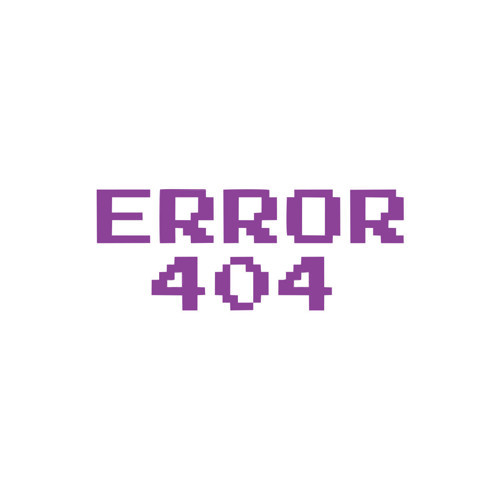 Error 404 Araba Stickeri 17x17 Cm Mor