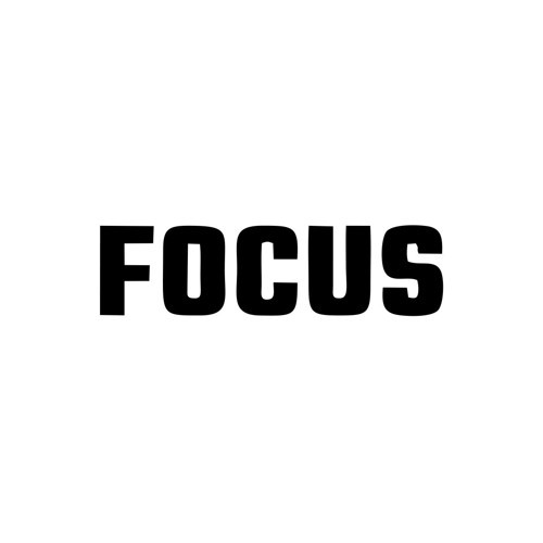 Focus Araba Sticker 17x17 Cm Siyah