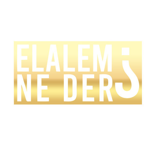 Elalem Ne Der Araba Sticker 17x17 Cm Gold