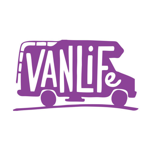 Vanlife Sticker 17x17 Cm Mor