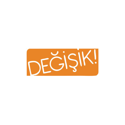 Değişik! Araba Sticker 17x17 Cm Turuncu