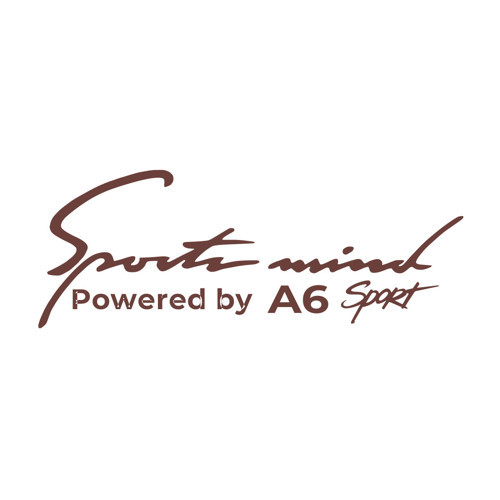 Sports Mind Audi A6 Sports Sticker 17x17 Cm Kahverengi