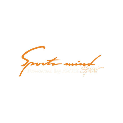 Sports Mind CHEVROLET AVEO Sports Sticker 17x17 Cm Turuncu