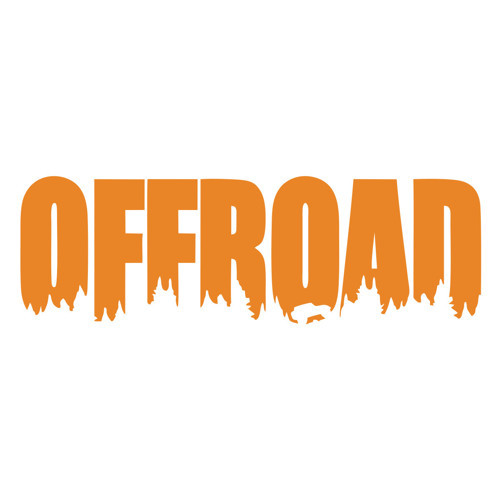 Offroad Araba Sticker 17x17 Cm Turuncu