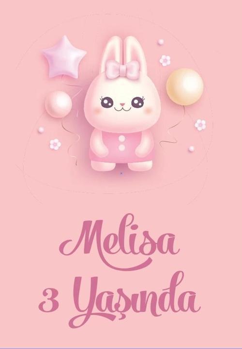 Tavşan Temalı Doğum Günü Afişi 35X50 cm