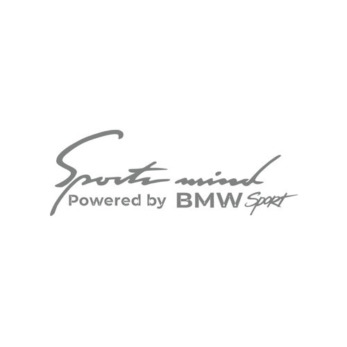 Sports Mind BMW Sports Sticker 17x17 Cm Gri