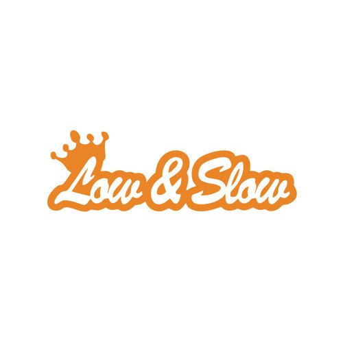 Low&Slow Araba Sticker 17x17 Cm Turuncu