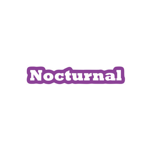 Nocturnal Araba Sticker 17x17 Cm Mor