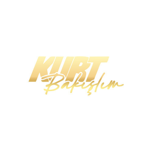 Kurt Bakışlım Araba Sticker 17x17 Cm Gold