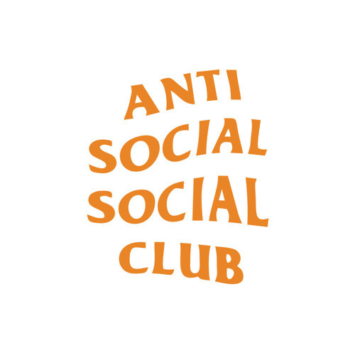 Anti Social Club Araba Sticker 17x17 Cm Turuncu
