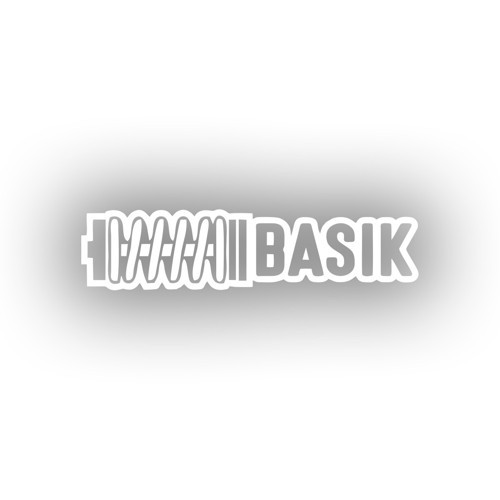 Basık Araba Sticker 17x17 Cm Beyaz