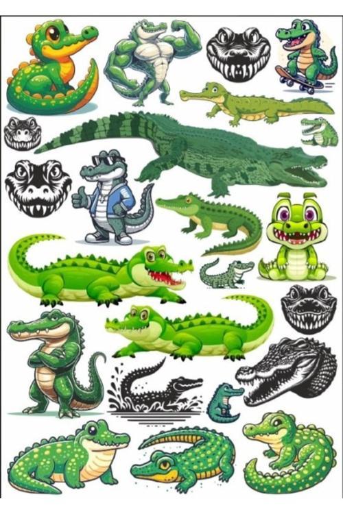 Timsah Sticker Set 3