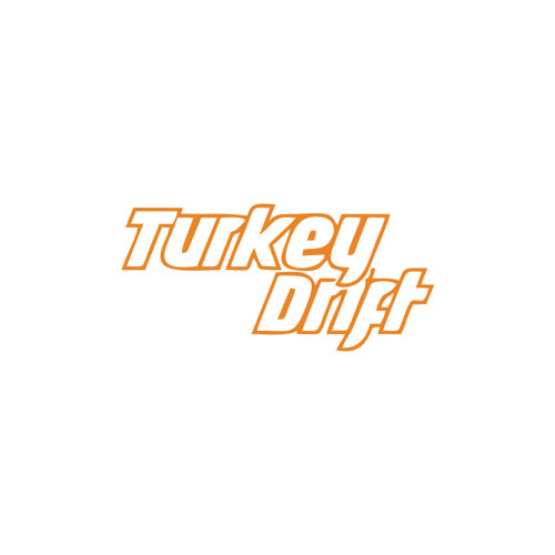 Turkey Drift Araba Sticker 17x17 Cm Turuncu