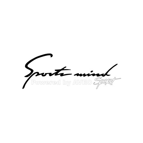 Sports Mind CHEVROLET AVEO Sports Sticker 17x17 Cm Siyah