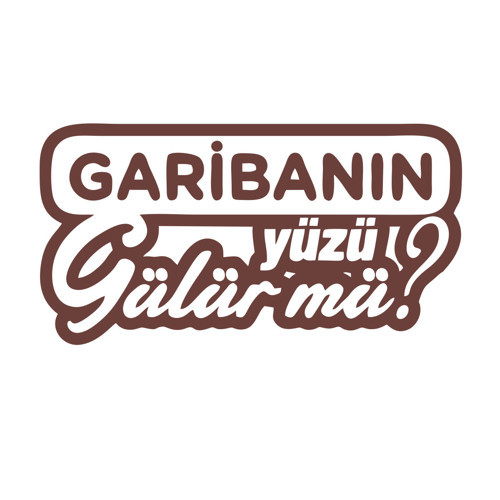 Garibanın Yüzü Gülür mü? Araba Sticker 17x17 Cm Kahverengi