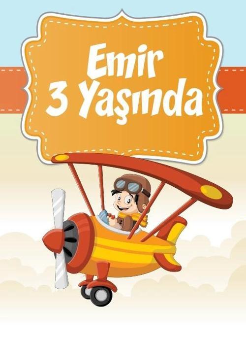 Uçak Temalı Doğum Günü Afişi 100X150 cm