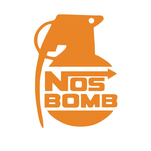 Nos Bomb Araba Sticker 17x17 Cm Turuncu