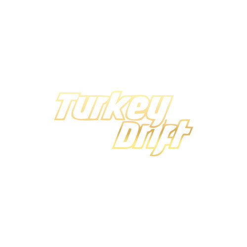 Turkey Drift Araba Sticker 17x17 Cm Gold