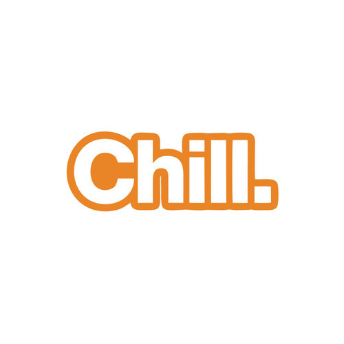 Chill. Araba Sticker 17x17 Cm Turuncu