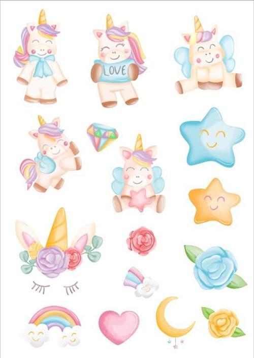 Unicorn Sticker Set