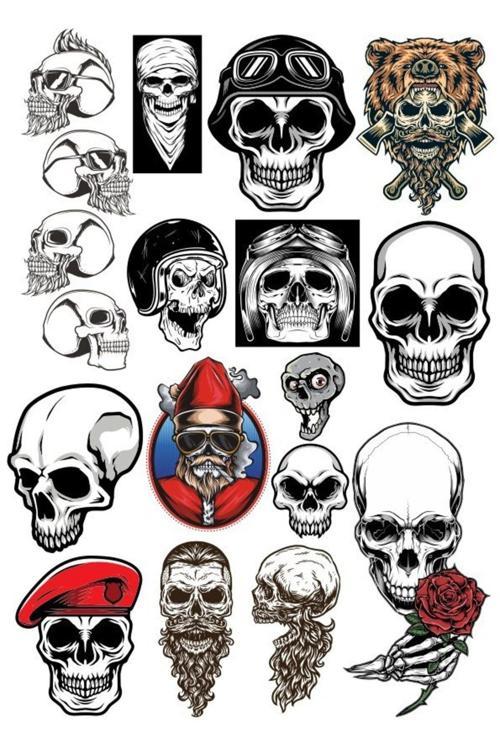 Kuru Kafa Sticker Set-1 18 Parça Telefon, Tablet, Defter, Laptop Sticker