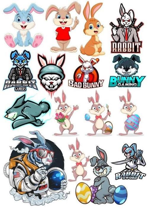 Tavşan Sticker Set-3 13 Parça Telefon, Tablet, Defter, Laptop Sticker