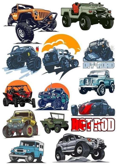 Jeep Offroad Araba Sticker Set 13 Parça Telefon, Tablet, Defter, Laptop Sticker