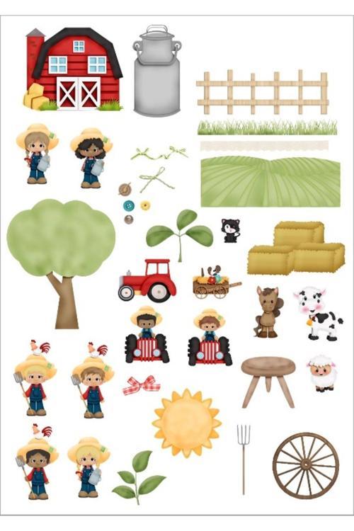 Sevimli Çiftlik Sticker Set