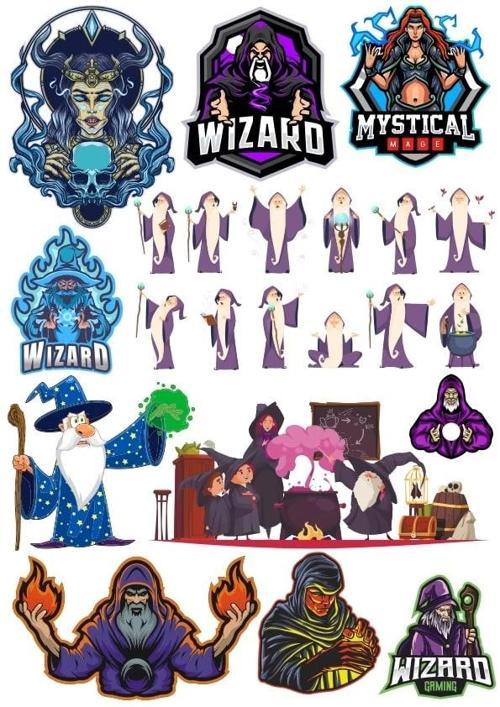 Büyücü Sticker Set 4 18 Parça Telefon, Tablet, Defter, Laptop Sticker