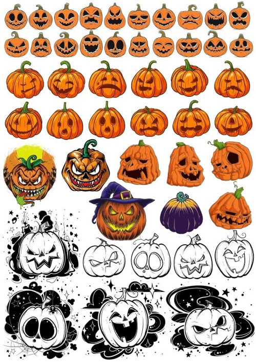 Balkabakları Sticker Set 3 34 Parça Telefon, Tablet, Defter, Laptop Sticker