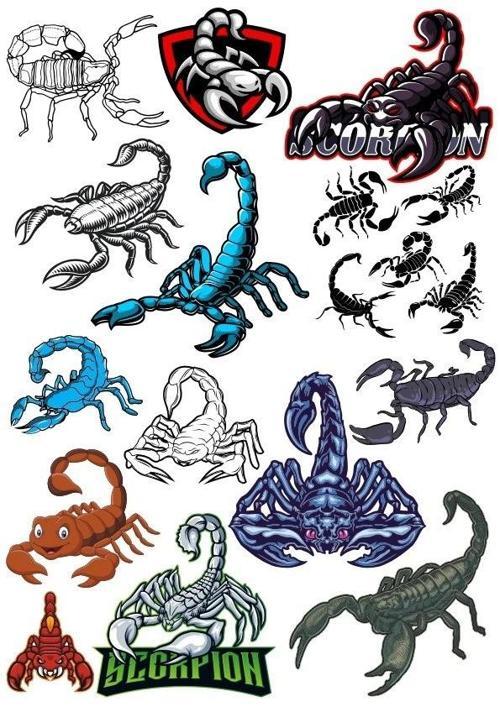 Akrep Sticker Set 15 Parça Telefon, Tablet, Defter, Laptop Sticker