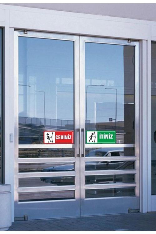 Çekiniz İtiniz 20x10 Sticker 20X28 Cm