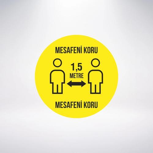 Mesafeni Koru Sticker 20X28 Cm