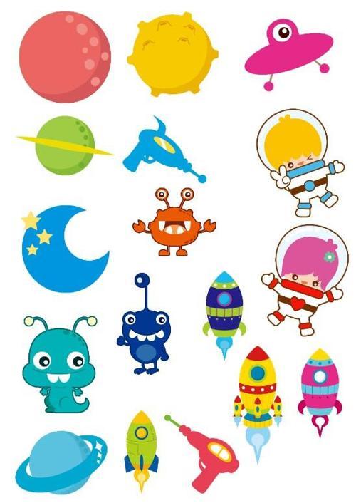 Uzay Sticker Set