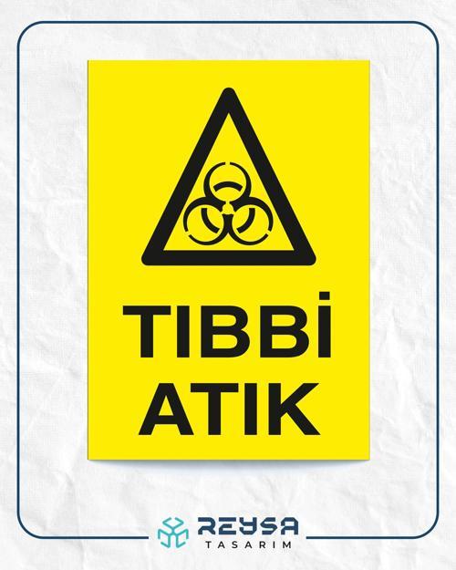 Tıbbi Atık Sticker 20X28 Cm