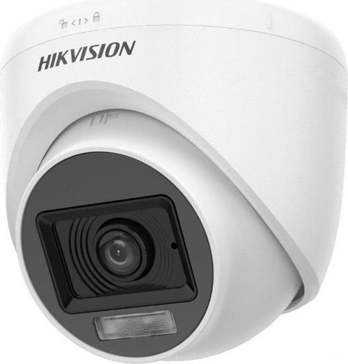 DS-2CE76D0T-LPFS 2mp 2.8mm Sabit Lens Dahili Sesli Smart Hybrid Light 4in1 AHD Dome Kamera