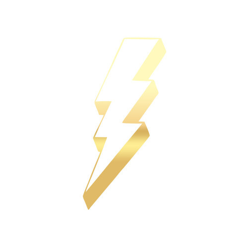 Elektirk Enerji Sticker 17x17 Cm Gold
